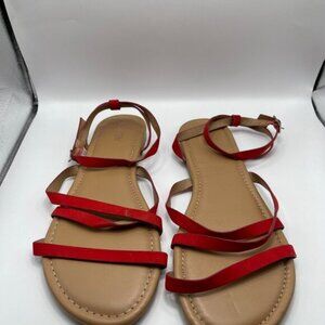 Abound Red Strappy Sandals